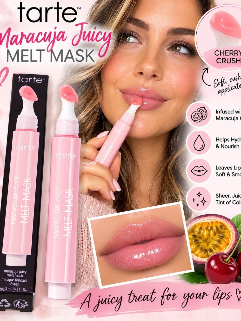 Tarte Maracuja Juicy Melt Mask Lip Treatment — Pick 1